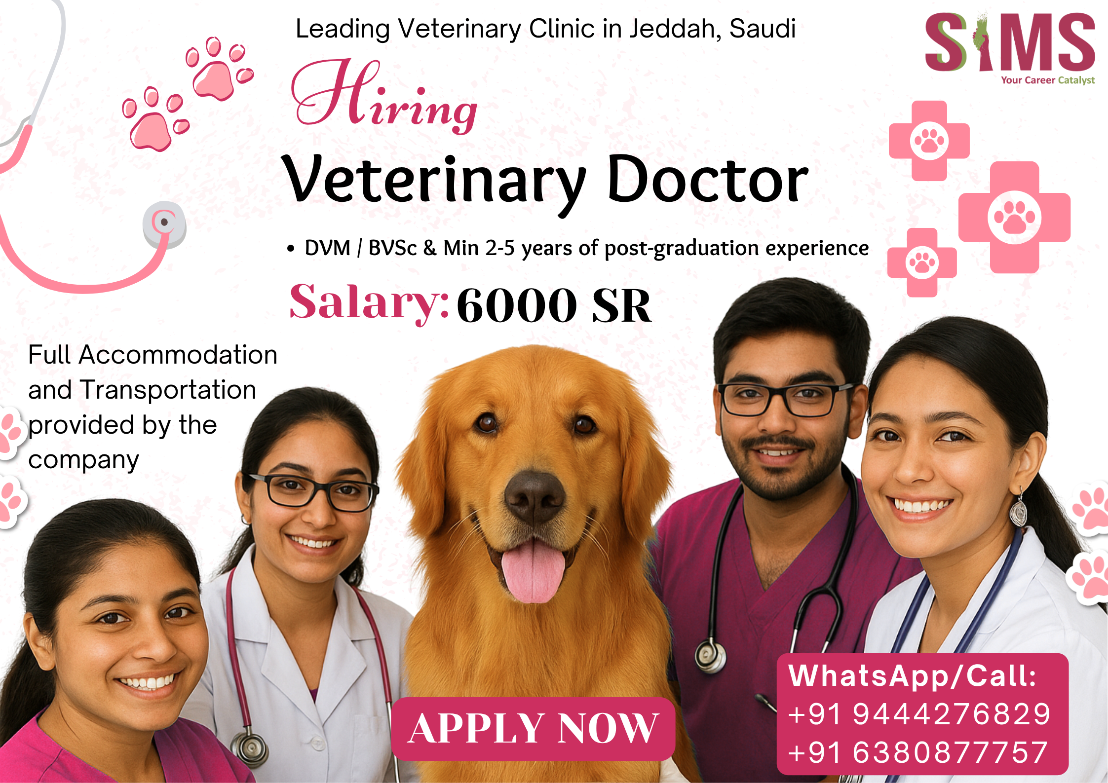 Veterinary Doctor — Gulf job poster